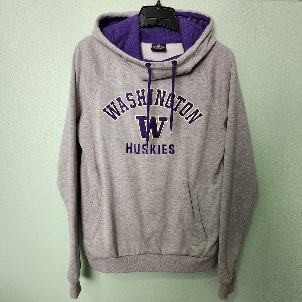 Women's Colosseum University of Washington Huskies Pullover Hoodie Size Medium